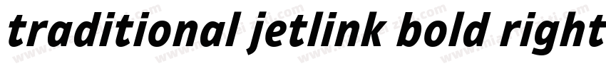 traditional jetlink bold right pop字体转换